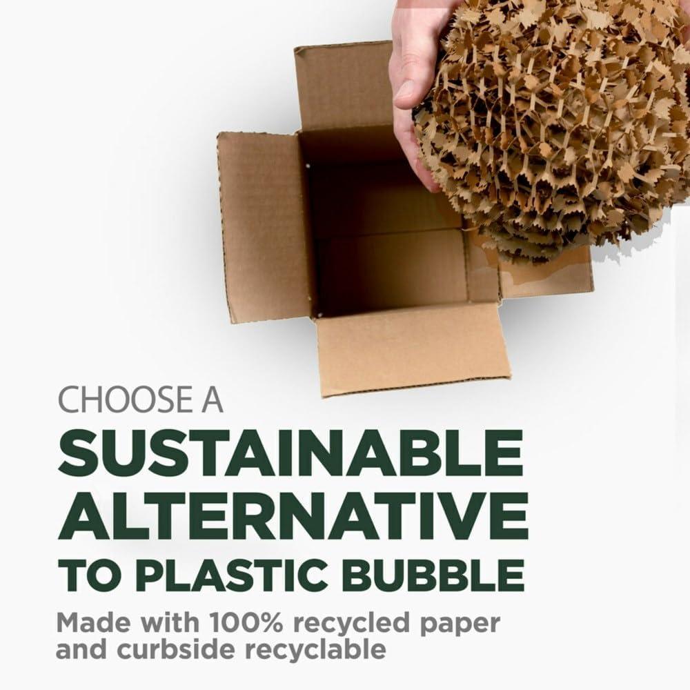 imageScotch Packaging Bundle Heavy Duty Packaging Tape 15quot Core 6 Rolls with Cushion Lock Protective Wrap 12 in x 50 ft