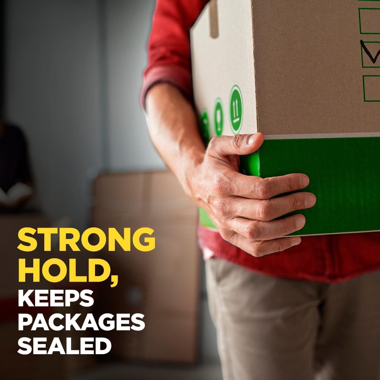 imageScotch Sure Start Shipping Packaging Tape 188 x 546 yd Designed for Packing Shipping and Mailing Quiet Unwind No Splitting or Tearing 3 Core Clear 2 Rolls 345028 Rolls