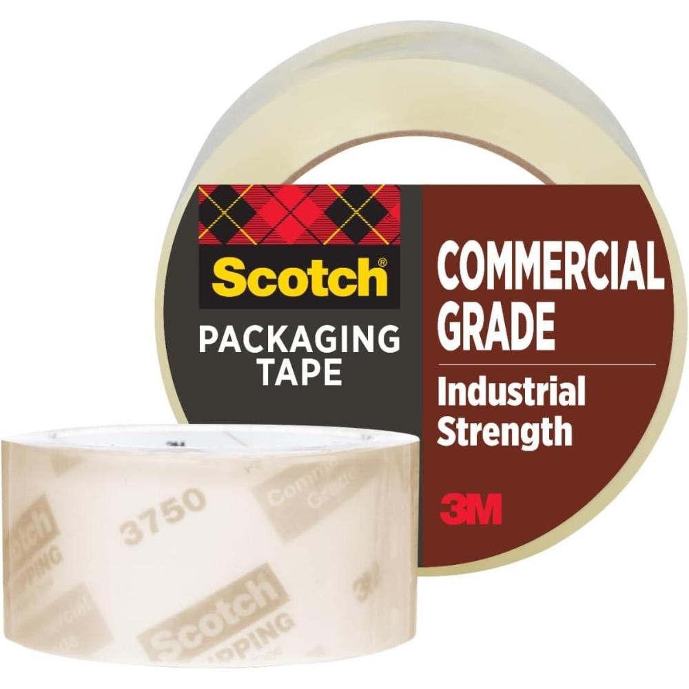 imageScotch Commercial Grade Shipping Packaging Tape 188quot x 546 yd for Tough Industrial Use 1 Roll 37501 Roll