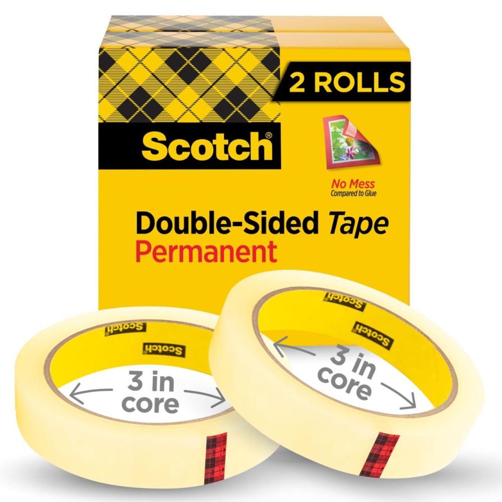 imageScotch Double Sided Tape 34 in x 1296 in 2 Rolls 6652P34363 In
