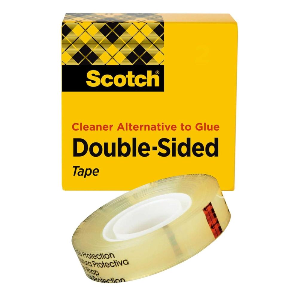 imageScotch Double Sided Tape Office and School Supplies for Arts and Crafts Alternative to Scrapbooking Glue 050 in x 900 in 1 Tape Refill Roll1 Count Pack of 1