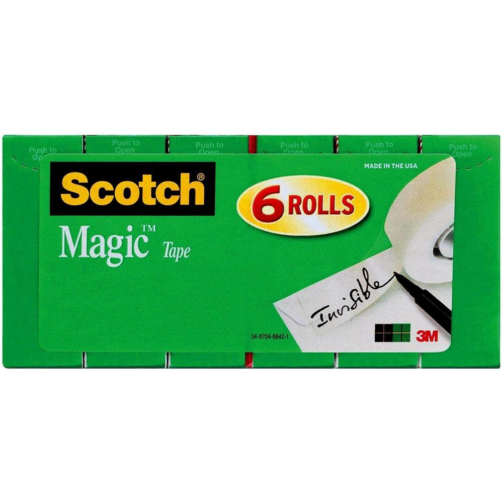 imageScotch Magic Tape 6 Refill Rolls 34 x 1000 Inch 810K6