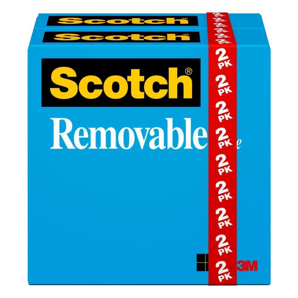 imageScotch Removable Tape 34 in x 1296 in 2 BoxesPack Postit Technology 8112PK