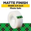 Scotch Brand Magic Tape, Standard Width, Engineered for Office and Home Use, Matte Finish, 3/4 x 1296 Inches, Boxed, 6 Rolls (810-6PK), Transparent(12 Rolls)