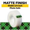 Scotch Brand Magic Tape, Standard Width, Engineered for Office and Home Use, Matte Finish, 3/4 x 1296 Inches, Boxed, 6 Rolls (810-6PK), Transparent(6 Rolls)