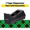 Scotch Classic Desktop Tape Dispenser, Black, 1-inch Core, Made from 100% Recycled Plastic, 1 Dispenser