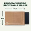 Scotch Curbside Recyclable Padded Mailers, 1 Pack, 10.5 x 14.75 in, Similar impact protection to traditional bubble mailers (CR-5-1)(10.5 in x 14.75 in)