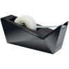Scotch Desktop Tape Dispenser, Metallic Black, 1 in Core, 1 Dispenser (C17-MB-0)(Facet Design)