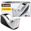 Scotch Desktop Tape Dispenser, Silvertech Two-Tone (C60-ST)(1 Count (Pack of 1))