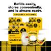 Scotch Double Sided Tape, 1/2 in x 500 in, Permanent, 2 Boxes/Pack (665-2)(10 rolls)