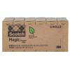 Scotch Magic Greener Tape 3 Rolls, Numerous Applications, Invisible, Engineered for Repairing 3/4 x 900 Inches, Boxed(6 Rolls)