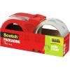 Scotch Sure Start Packaging Tape, 1.88 x 38.2 yd, Designed for Packing, Shipping and Mailing, Smooth and Quiet Unwind, 3″ Core, Clear, 2 Rolls w/1 Dispenser (3450S-2-1RD)(2 Count (Pack of 1))