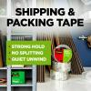 Scotch Sure Start Shipping Packaging Tape 1.88 x 54.6 yd Designed for Packing Shipping and Mailing Quiet Unwind No Splitting or Tearing 3 Core Clear 2 Rolls (3450-2)(6 Rolls)