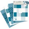 Scotch Designer Poly Bubble Mailer, Large Size 5, 10.5 IN x 15 IN, 4-pack, Blue Designs Vary(Blue)