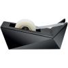 Scotch Desktop Tape Dispenser, Metallic Black, 1 in Core, 1 Dispenser (C17-MB-0)(Facet Design)