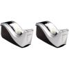 Scotch Desktop Tape Dispenser, Silvertech Two-Tone (C60-ST)(1 Count (Pack of 2))