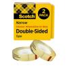 Scotch Double Sided Tape, 1/2 in x 500 in, Permanent, 2 Boxes/Pack (665-2)(Size: Pack of 1)