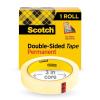 Scotch Double Sided Tape, Office and School Supplies for Arts and Crafts, Alternative to Scrapbooking Glue, 0.75 in. x 1296 in., 1 Tape Refill Roll(1 Count (Pack of 1))