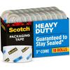 Scotch Heavy Duty Packaging Tape, 1.88″ x 54.6 yd, Designed for Packing, Shipping and Mailing, Strong Seal on All Box Types, 3″ Core, Clear, 18 Rolls (3850-18CP)(Tape)