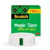 Scotch Magic Tape, 3 Rolls, Numerous Applications, Invisible, Engineered for Repairing, 3/4 x 1000 Inches, Boxed(1 Roll)