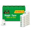 Scotch Magic Tape, Invisible, Home Office Supplies and Back to School Supplies for College and Classrooms, 20 Rolls(20 Rolls)