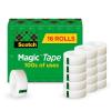 Scotch Magic Tape, Invisible, Home Office Supplies and Back to School Supplies for College and Classrooms, 24 Rolls(16 Rolls)
