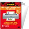 Scotch Matte Thermal Laminating Pouches, Ultra Clear with Matte Finish, Letter Size 8.9 in x 11.4 in, 20-Pack(20-Pack)