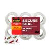 Scotch Secure Seal Packaging Tape, Packing Tape for Shipping and Moving, 1.88 in x 54.6 yd, 6-Pack