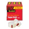 Scotch Super-Hold Tape, 6 Rolls, Transparent Finish, 50% More Adhesive, Trusted Favorite, 3/4 x 1000 Inches, Boxed (700K6)(3 Rolls)