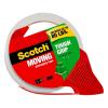 Scotch Tough Grip Moving Packing Tape, Clear, Moving Tape That Secures Boxes up to 80 Pounds, Holiday Shipping Tape for Large Boxes, 1.88 in. x 54.6 yd., 1 Tape Roll(1 Roll)