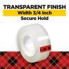 Scotch Transparent Tape, Clear Tape Engineered for Office and Home Use, 1 Inch Core 3/4 in x 1000 in, 3 Boxes(6 Rolls)