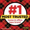 Scotch Transparent Tape, Clear Tape Engineered for Office and Home Use, 1 Inch Core 3/4 in x 1000 in, 3 Boxes(6 Rolls)