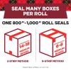 Scotch Secure Seal Packing Tape, Ultra Clear, Reliable and Durable Seal, 1.88 in x 800 in., 6 Packaging Rolls with Dispensers(6 Pack with Dispenser)