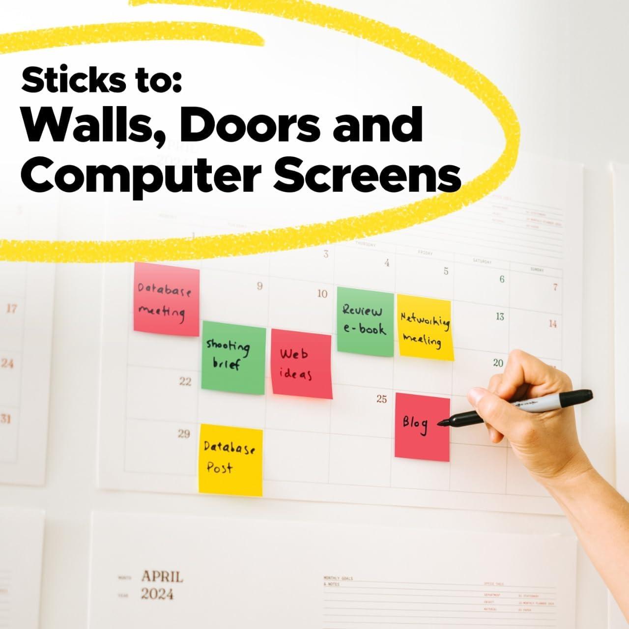 imagePostit Super Sticky Notes 3x3 in 24 PadsPack 70 SheetsPad Workshop Kit Red Yellow Green 65424SSANSIOC