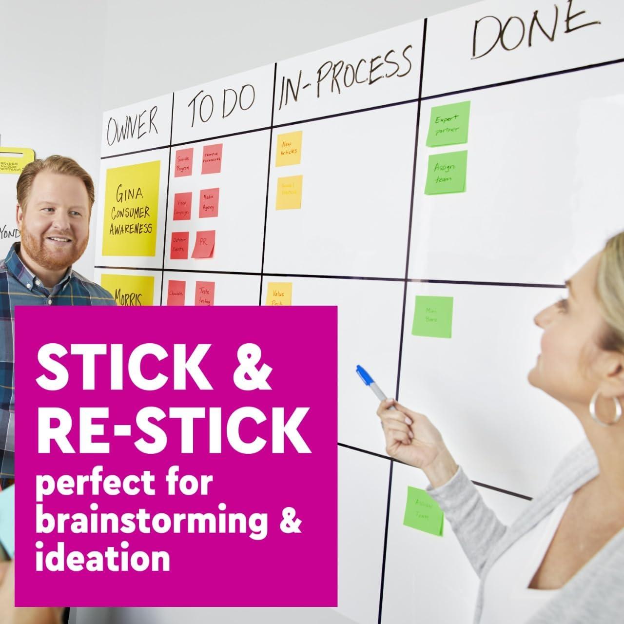 imagePostit Super Sticky Notes 3x3 in 24 PadsPack 70 SheetsPad Workshop Kit Red Yellow Green 65424SSANSIOC