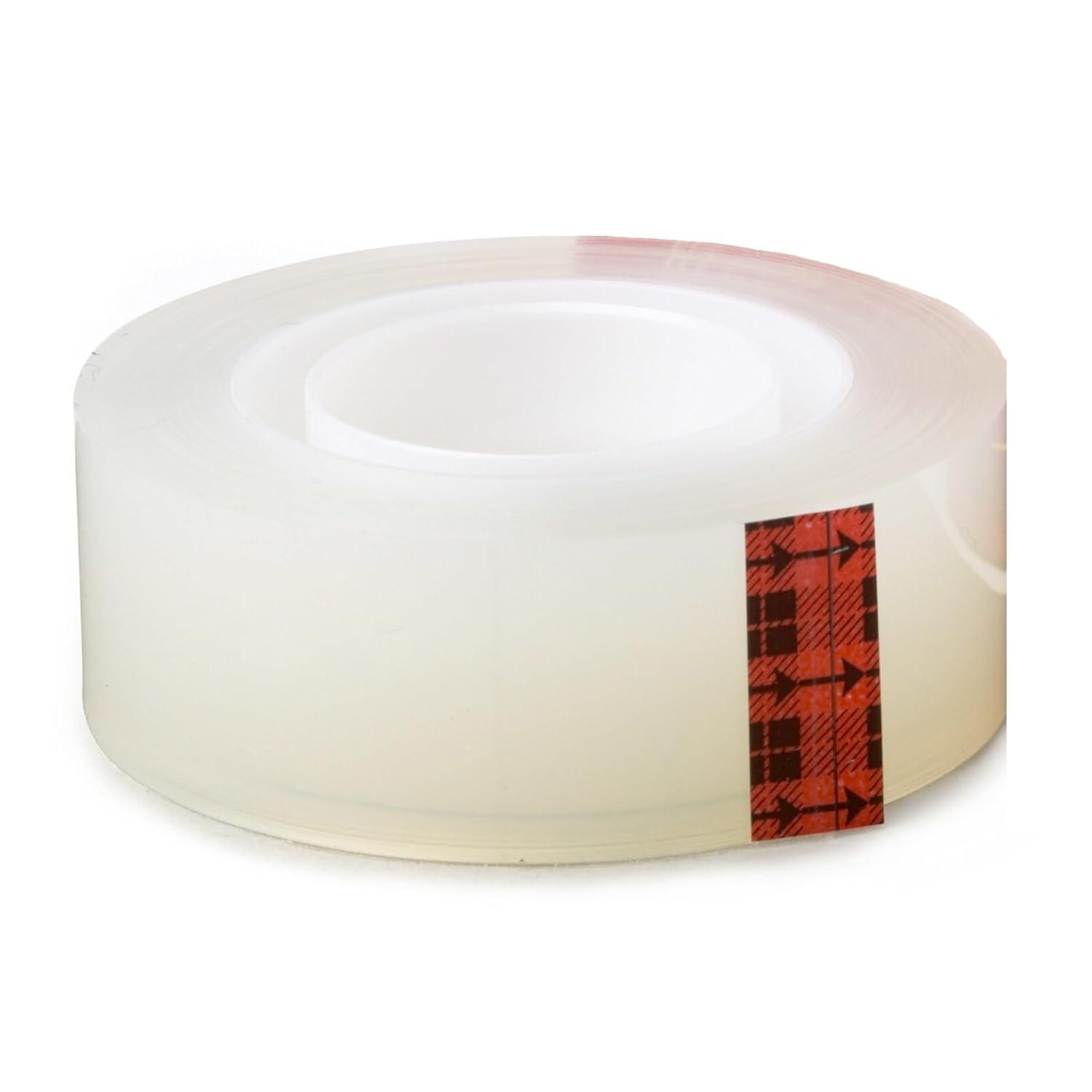imageScotch Brand Transparent Tape Clear Tape Engineered for Office and Home Use 34 x 2592 Inches 3 Inch Core 2 Rolls6 Rolls