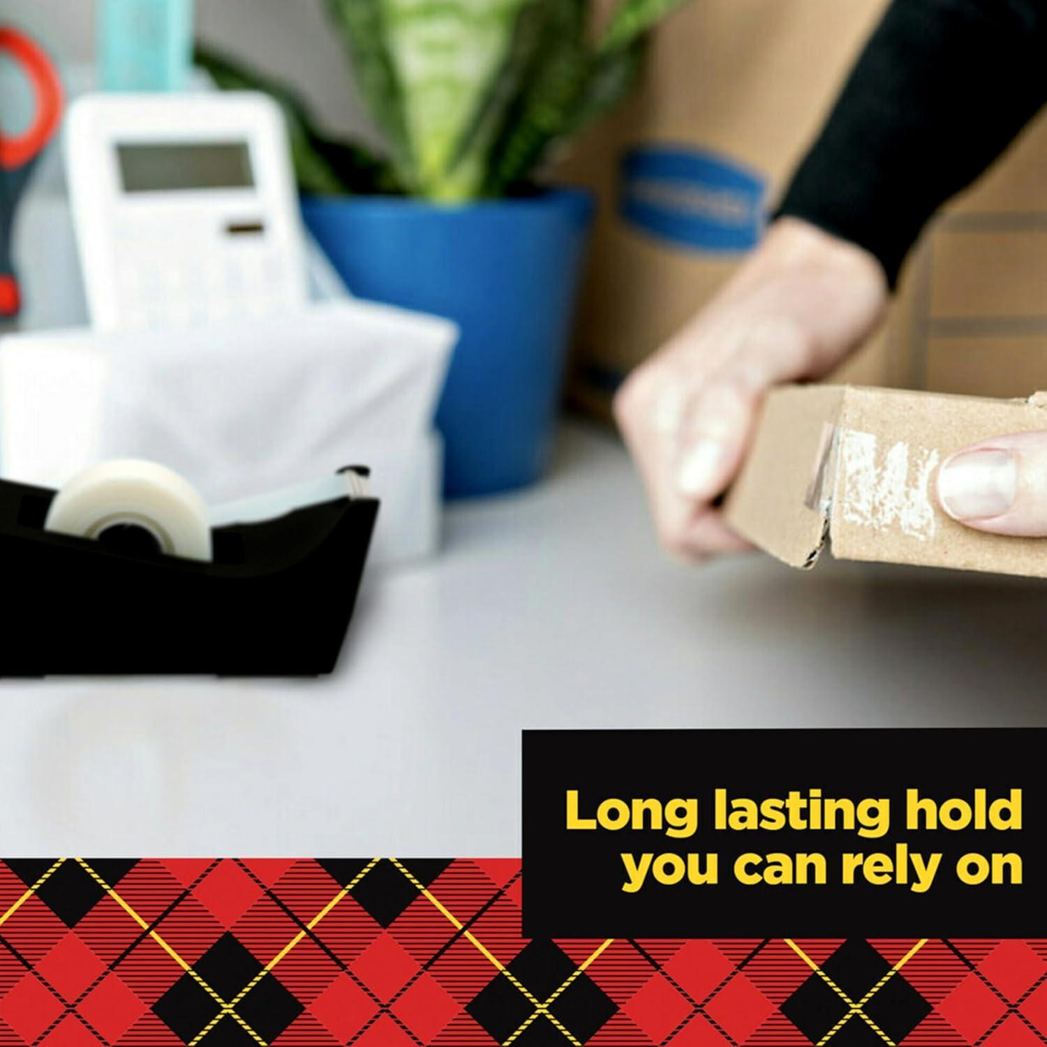 imageScotch Brand Transparent Tape Clear Tape Engineered for Office and Home Use 34 x 2592 Inches 3 Inch Core 2 Rolls6 Rolls