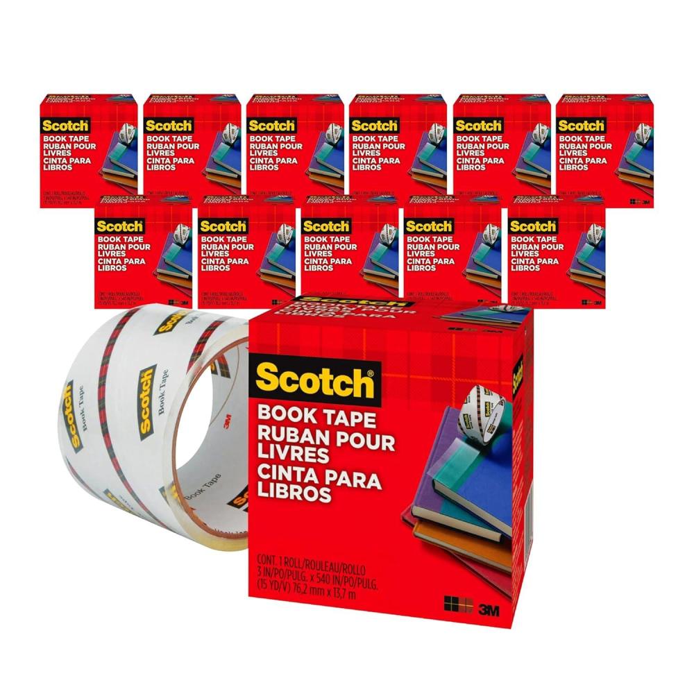imageScotch Book Tape 3 in x 540 in Excellent for Repairing Reinforcing Protecting and Covering 84530012