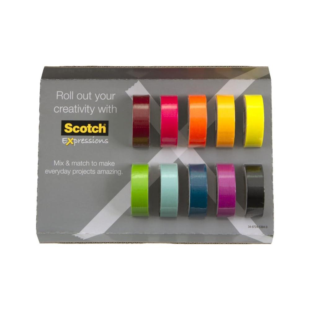 imageScotch Washi Tape 10 Rolls Great for Use in Bullet Journal School Supplies Craft Supplies and Teacher Appreciation Gifts C31710SIOCSmall Pack of 8