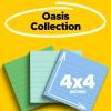 Post-it 100% Recycled Paper Super Sticky Notes, 2X The Sticking Power, 4×4 in, 3 Pads, 70 Sheets/Pad, Oasis Collection (675R-3SST)(Oasis)