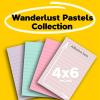 Post-it 100% Recycled Paper Super Sticky Notes, Lined, 4 in. x 6 in., 4 Pads, 45 Sheets per Pad, Wanderlust Pastels, School Supplies and Office Products(Wanderlust Pastels)