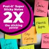 Post-it Super Sticky Notes, 3 Sticky Note Pads, 3 x 3 in., School Supplies for Students, Ideal for Textbooks, Notebooks, Walls and Vertical Surfaces, Energy Boost Collection(Summer Joy Collection)