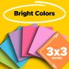 Post-it Super Sticky Notes, Assorted Bright Colors, 3×3 in, 15 Pads/Pack, 45 Sheets/Pad, 2X The Sticking Power, Recyclable, Multi-Color(3 in x 3 in (Pack of 6))