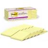 Post-it 100% Recycled Paper Super Sticky Notes, 2X The Sticking Power, 3×3 in, 12 Pads/Pack, 70 Sheets/Pad, Canary Yellow (654R-12SSCY)(Canary Yellow)