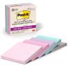 Post-it 100% Recycled Paper Super Sticky Notes, 2X The Sticking Power, 3×3 in, 5 Pads, 70 Sheets/Pad, Oasis Collection (654R-5SST)(Orchid Frost  Fresh Mint  Washed Denim  Pebble Gray  Pink Salt)