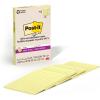 Post-it 100% Recycled Paper Super Sticky Notes, Lined, 4 in. x 6 in., 4 Pads, 45 Sheets per Pad, Wanderlust Pastels, School Supplies and Office Products(Canary Yellow)