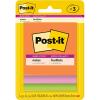 Post-it Super Sticky Notes, 3 Sticky Note Pads, 3 x 3 in., School Supplies for Students, Ideal for Textbooks, Notebooks, Walls and Vertical Surfaces, Energy Boost Collection(Energy Boost Collection)