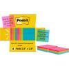 Post-it Transparent Sticky Notes, 3×3 in, 12 Pads/Pack, 36 Sheets/Pad, Sticks Securely and Removes Cleanly(Colored Transparent)