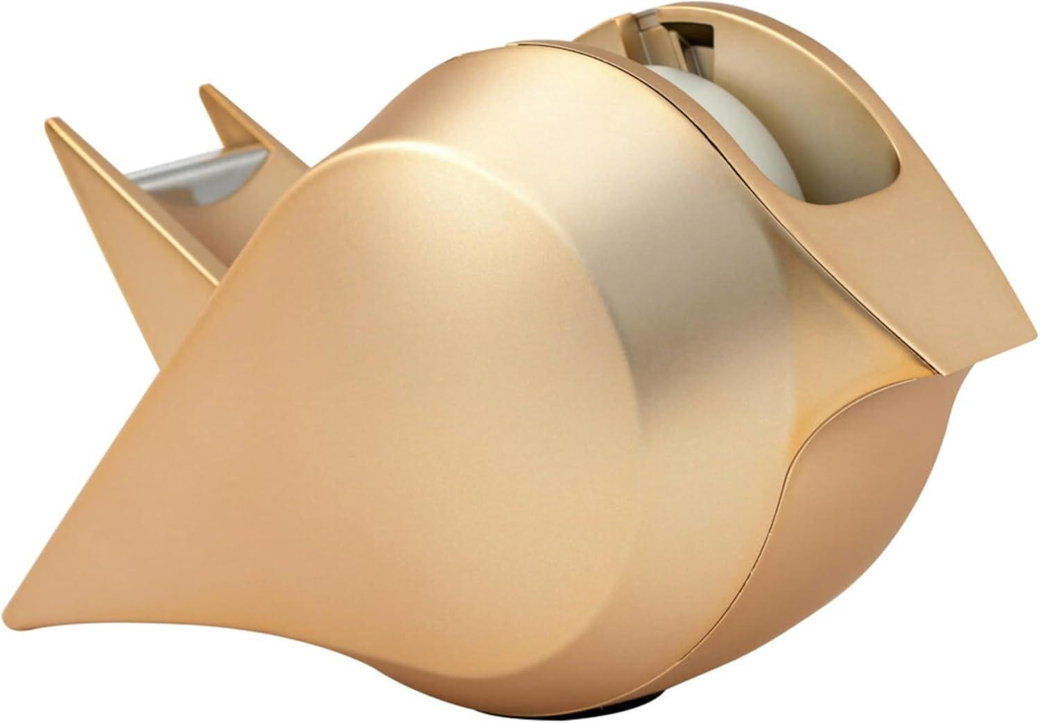 imageScotch Desktop Tape Dispenser with 1 Roll Magic Tape 34 x 350 Inches Gold Bird Design28 in x 23 in x 63 in