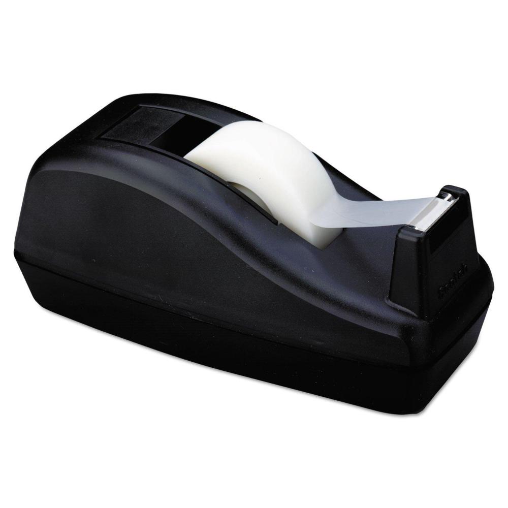 imageScotch Deluxe Desktop Tape Dispenser Black for 1 Inch Core Tapes C40Black
